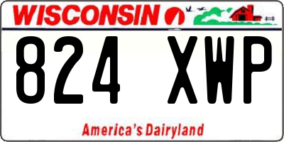 WI license plate 824XWP