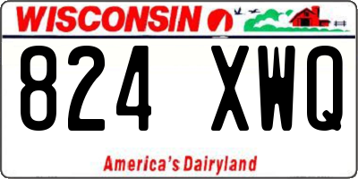 WI license plate 824XWQ