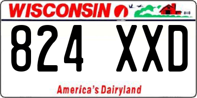 WI license plate 824XXD