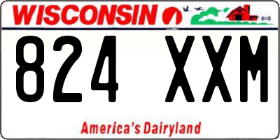 WI license plate 824XXM