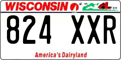 WI license plate 824XXR