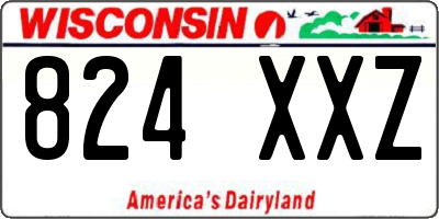 WI license plate 824XXZ