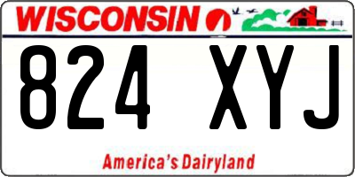 WI license plate 824XYJ