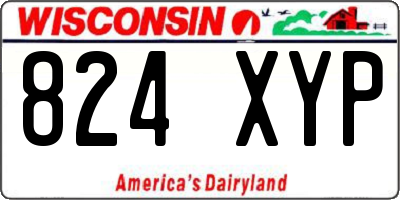 WI license plate 824XYP