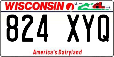 WI license plate 824XYQ