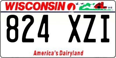 WI license plate 824XZI