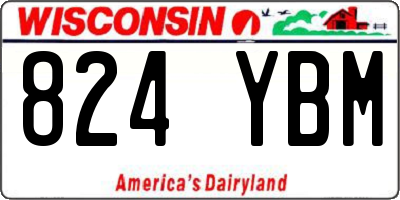 WI license plate 824YBM