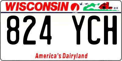 WI license plate 824YCH