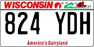 WI license plate 824YDH
