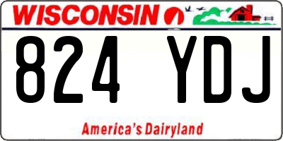 WI license plate 824YDJ