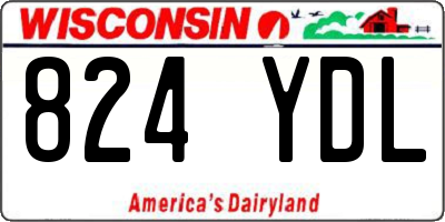 WI license plate 824YDL