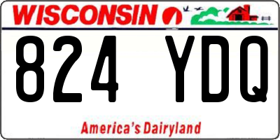 WI license plate 824YDQ