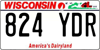 WI license plate 824YDR