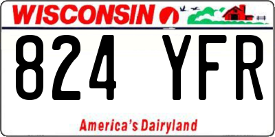 WI license plate 824YFR