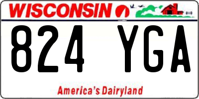 WI license plate 824YGA