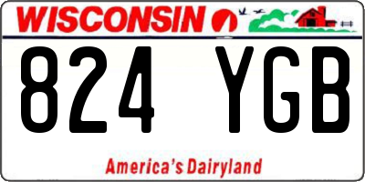 WI license plate 824YGB