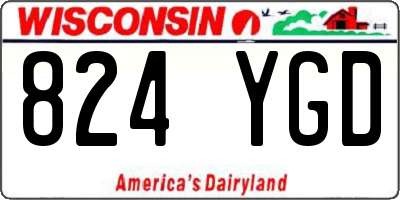 WI license plate 824YGD