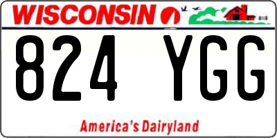 WI license plate 824YGG
