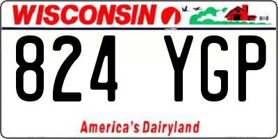 WI license plate 824YGP