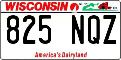 WI license plate 825NQZ