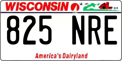 WI license plate 825NRE