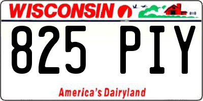WI license plate 825PIY