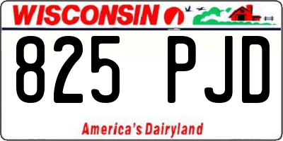 WI license plate 825PJD