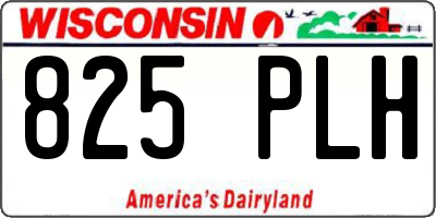 WI license plate 825PLH