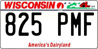 WI license plate 825PMF