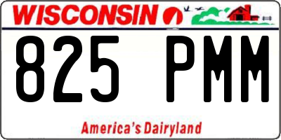 WI license plate 825PMM