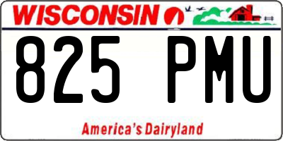 WI license plate 825PMU