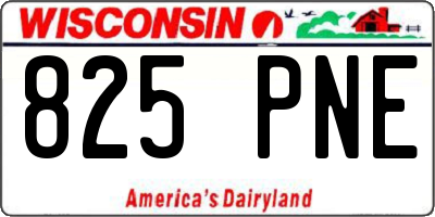 WI license plate 825PNE
