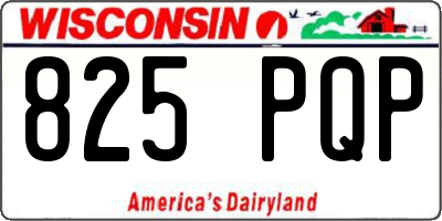 WI license plate 825PQP