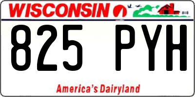 WI license plate 825PYH