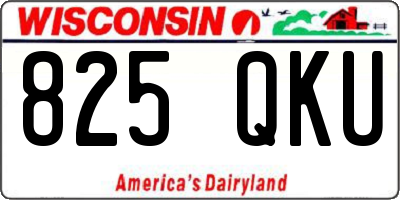 WI license plate 825QKU