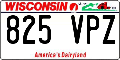 WI license plate 825VPZ