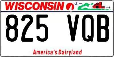 WI license plate 825VQB