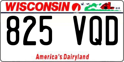WI license plate 825VQD