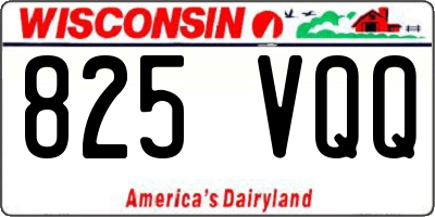 WI license plate 825VQQ