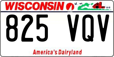 WI license plate 825VQV