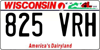 WI license plate 825VRH