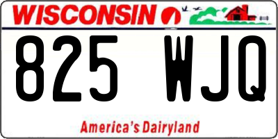 WI license plate 825WJQ