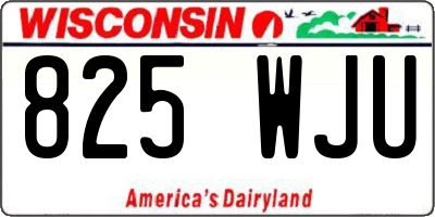 WI license plate 825WJU