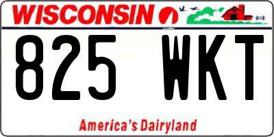 WI license plate 825WKT