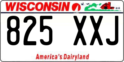 WI license plate 825XXJ