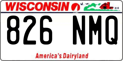 WI license plate 826NMQ