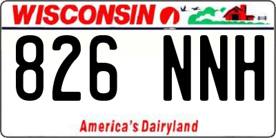 WI license plate 826NNH