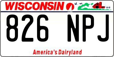 WI license plate 826NPJ