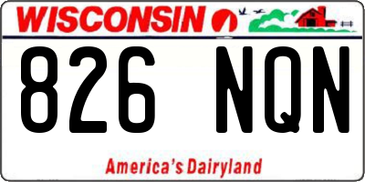 WI license plate 826NQN