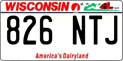 WI license plate 826NTJ